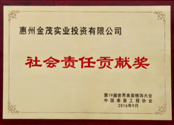 社會責(zé)任貢獻(xiàn)獎